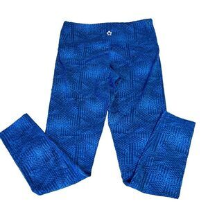 Blue Patterned Tuff Athletics Leggings NWOT